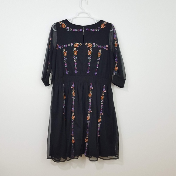 **NFS** ELOQUII Embroidered Fit & Flare Dress 20 - Picture 7 of 8